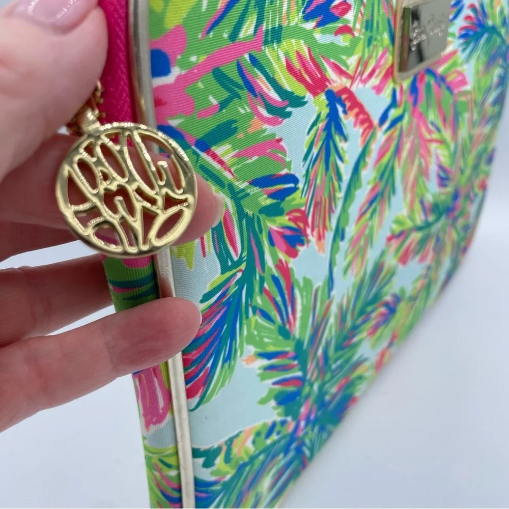 Lilly Pulitzer Padded Laptop Case Green/Pink
